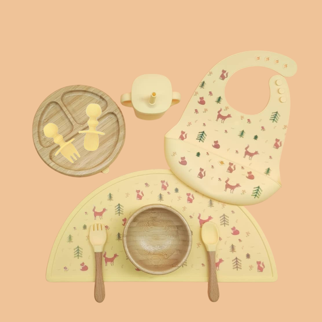 PACK DE BAMBÚ: PLATO DE BAMBÚ & ACCESORIOS