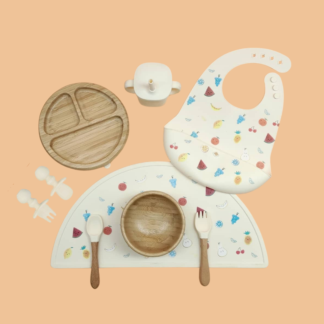 PACK DE BAMBÚ: PLATO DE BAMBÚ & ACCESORIOS